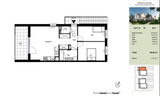 Appartement 3 Pièces 60 m² à vendre à Dietwiller (68440)