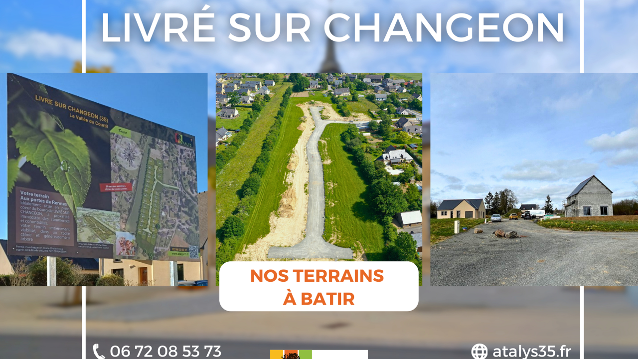 terrain 420 m2 à construire à Livré-sur-Changeon (35450)
