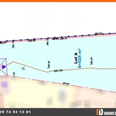 Terrain 524 m²