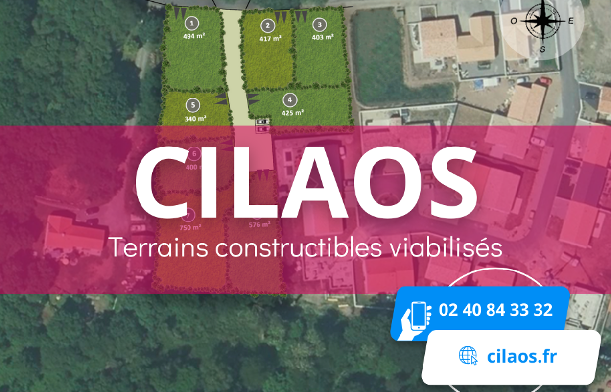 terrain 403 m2 à construire à Challans (85300)