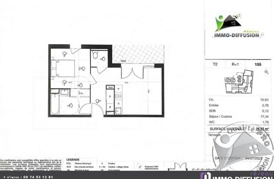 appartement 2 pièces 42 m2 à vendre à Saint-Just (34400)