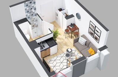 appartement 1 pièces 17 m2 à vendre à Orléans (45100)