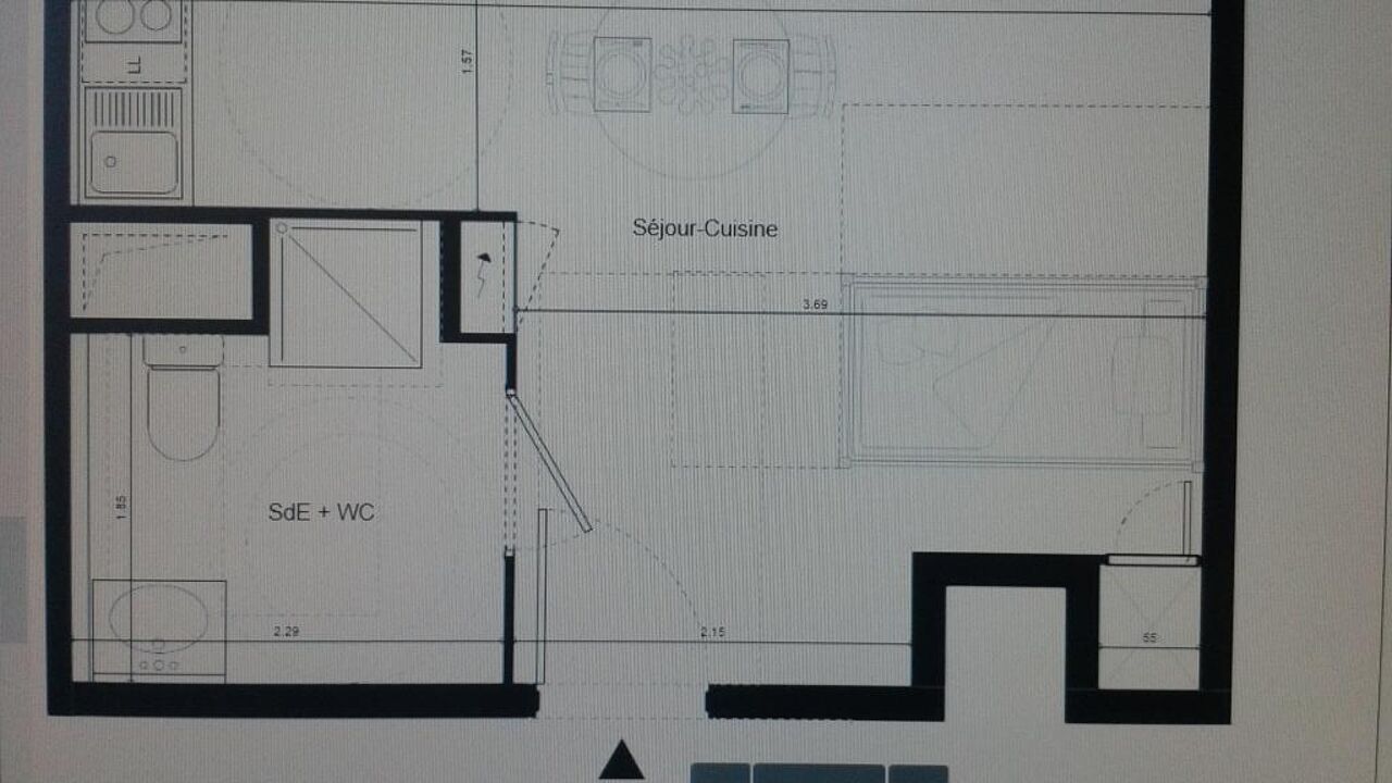 appartement 1 pièces 23 m2 à louer à Marseille 3 (13003)