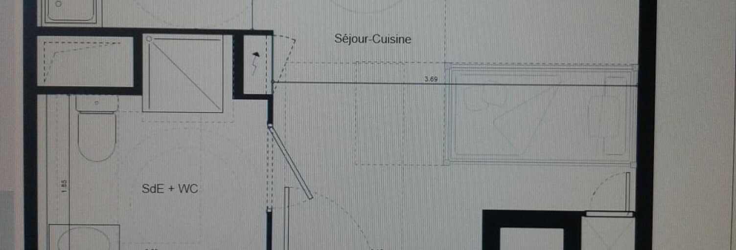 Appartement 1 Pièce 23 m² à louer à Marseille 3 (13003)