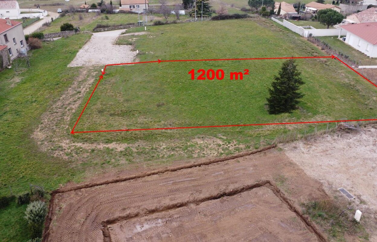 terrain 1200 m2 à construire à Vernosc-Lès-Annonay (07430)