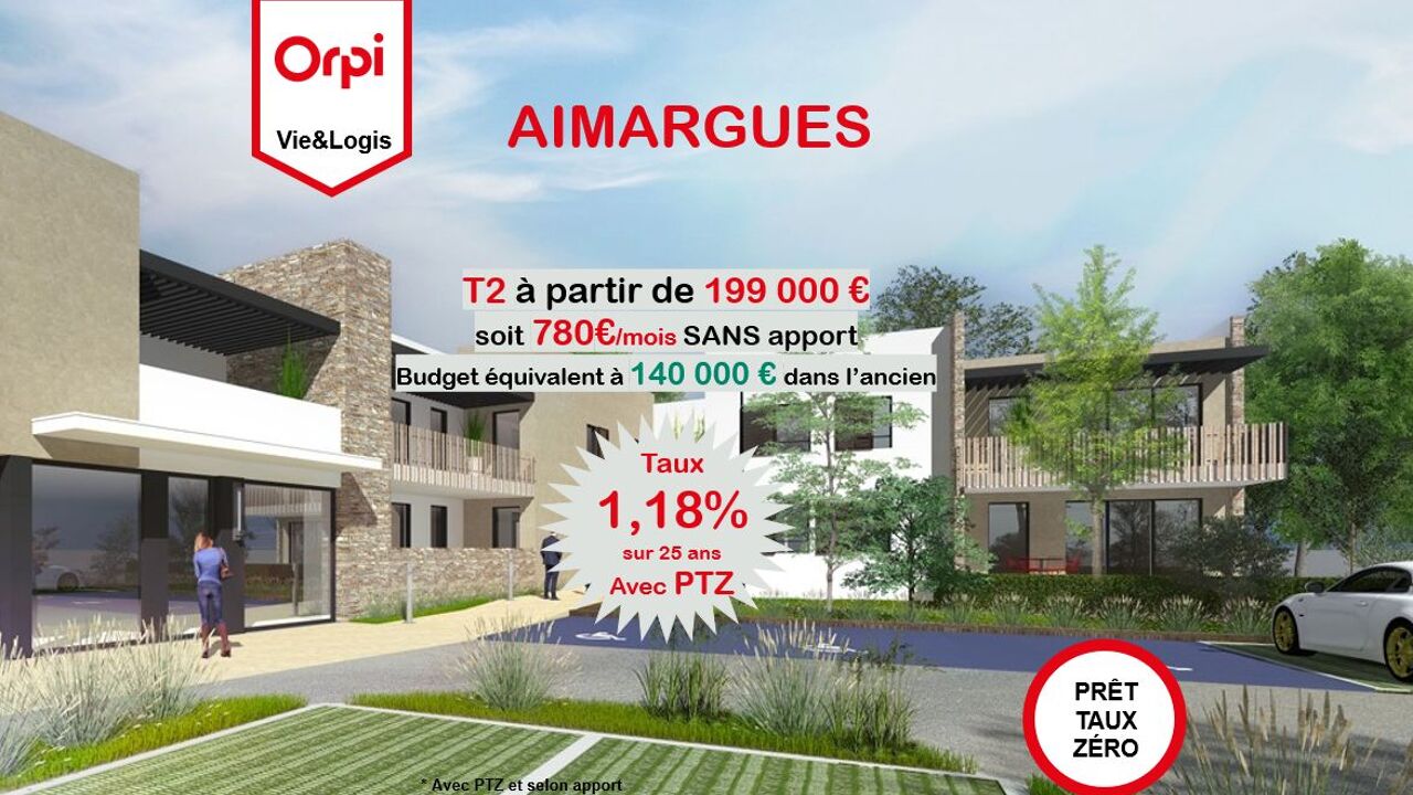 appartement 2 pièces 42 m2 à vendre à Aimargues (30470)