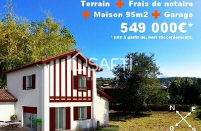 vente terrain 299 000 € à proximité de Villefranque (64990)