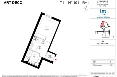 appartement 1 pièces 26 m2 à vendre à Metz (57000)