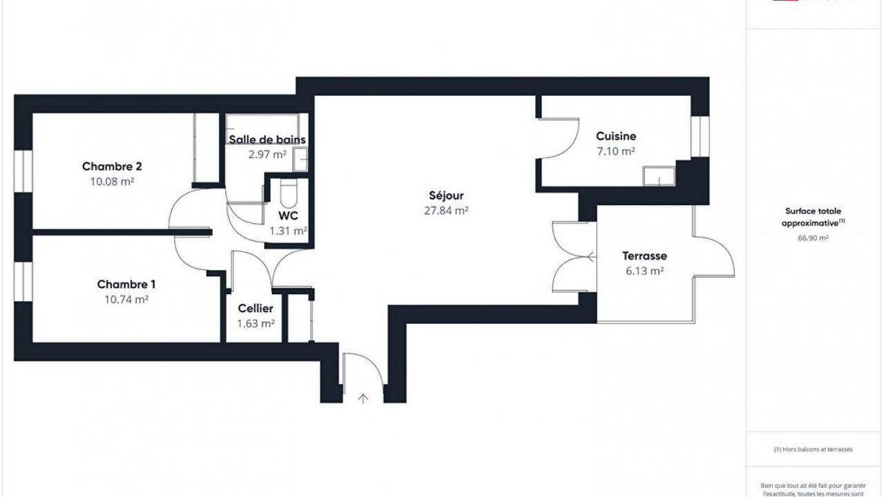 appartement 3 pièces 66 m2 à vendre à Muret (31600)