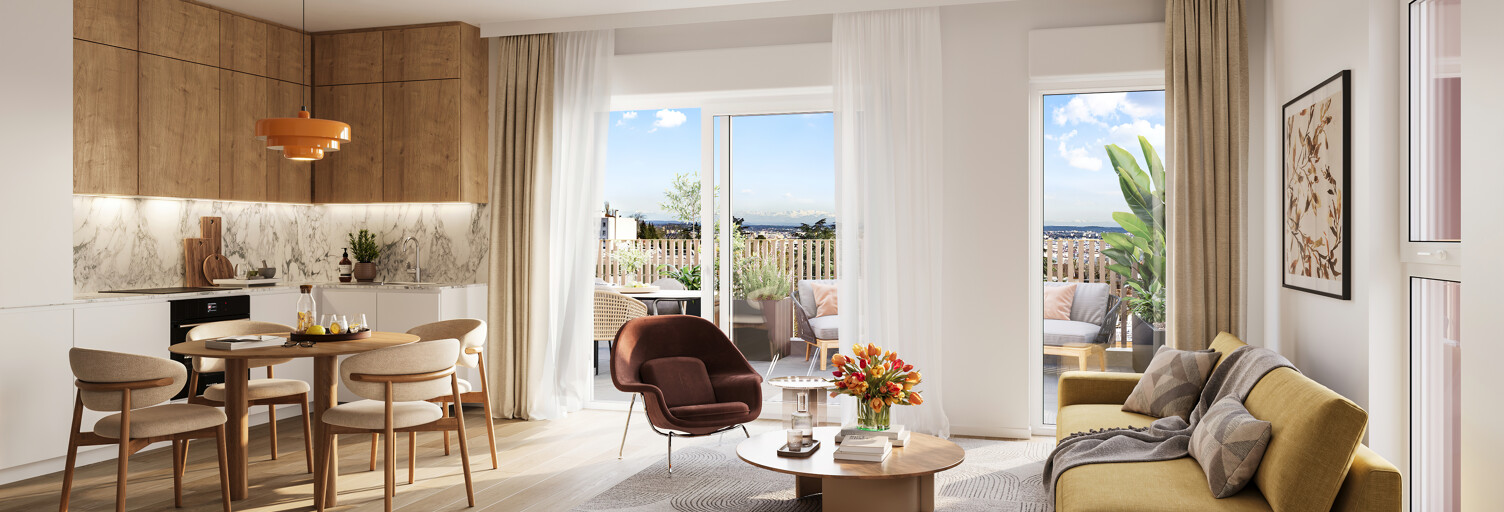 Appartement neuf T1, T4, T5 Pièce 25 à 110 m² à vendre à Caluire-et-Cuire (69300)