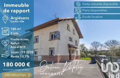 vente immeuble 180 000 € à proximité de Anjoutey (90170)