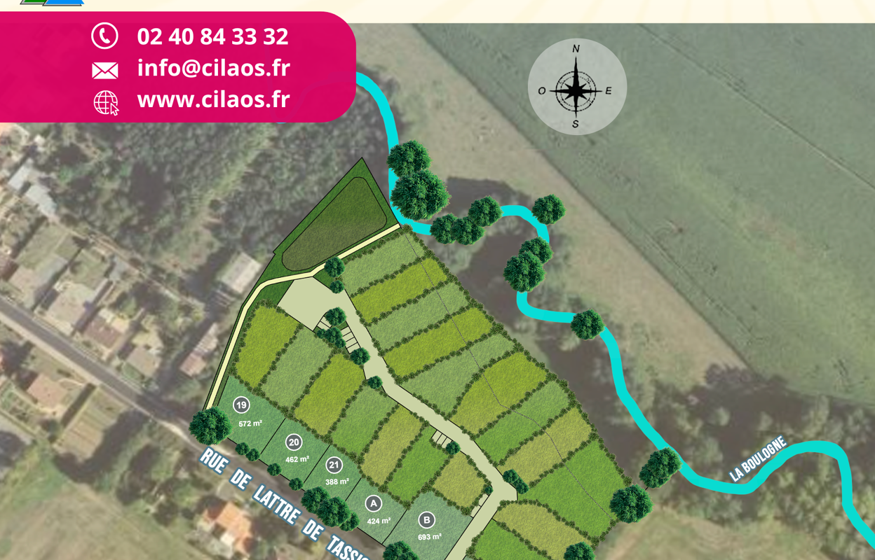 terrain 572 m2 à construire à La Roche-sur-Yon (85000)