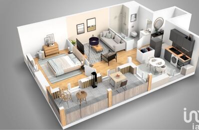 appartement 2 pièces 46 m2 à vendre à Bussy-Saint-Georges (77600)