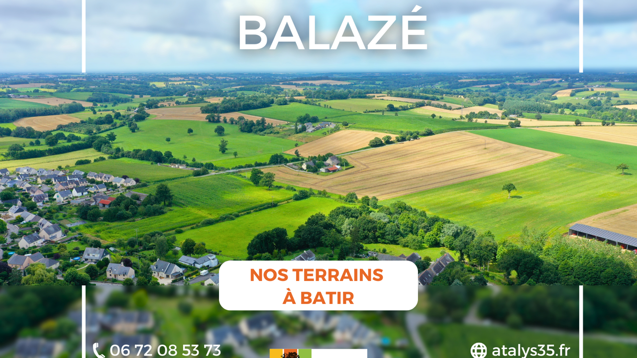 terrain 320 m2 à construire à Vitré (35500)