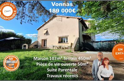 vente maison 189 000 € à proximité de Cormoz (01560)