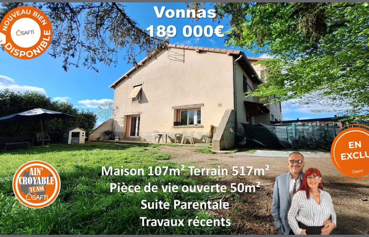 maison 3 pièces 107 m2 à vendre à Vonnas (01540)