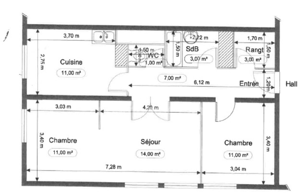 appartement 4 pièces 62 m2 à vendre à Pouilly-en-Auxois (21320)