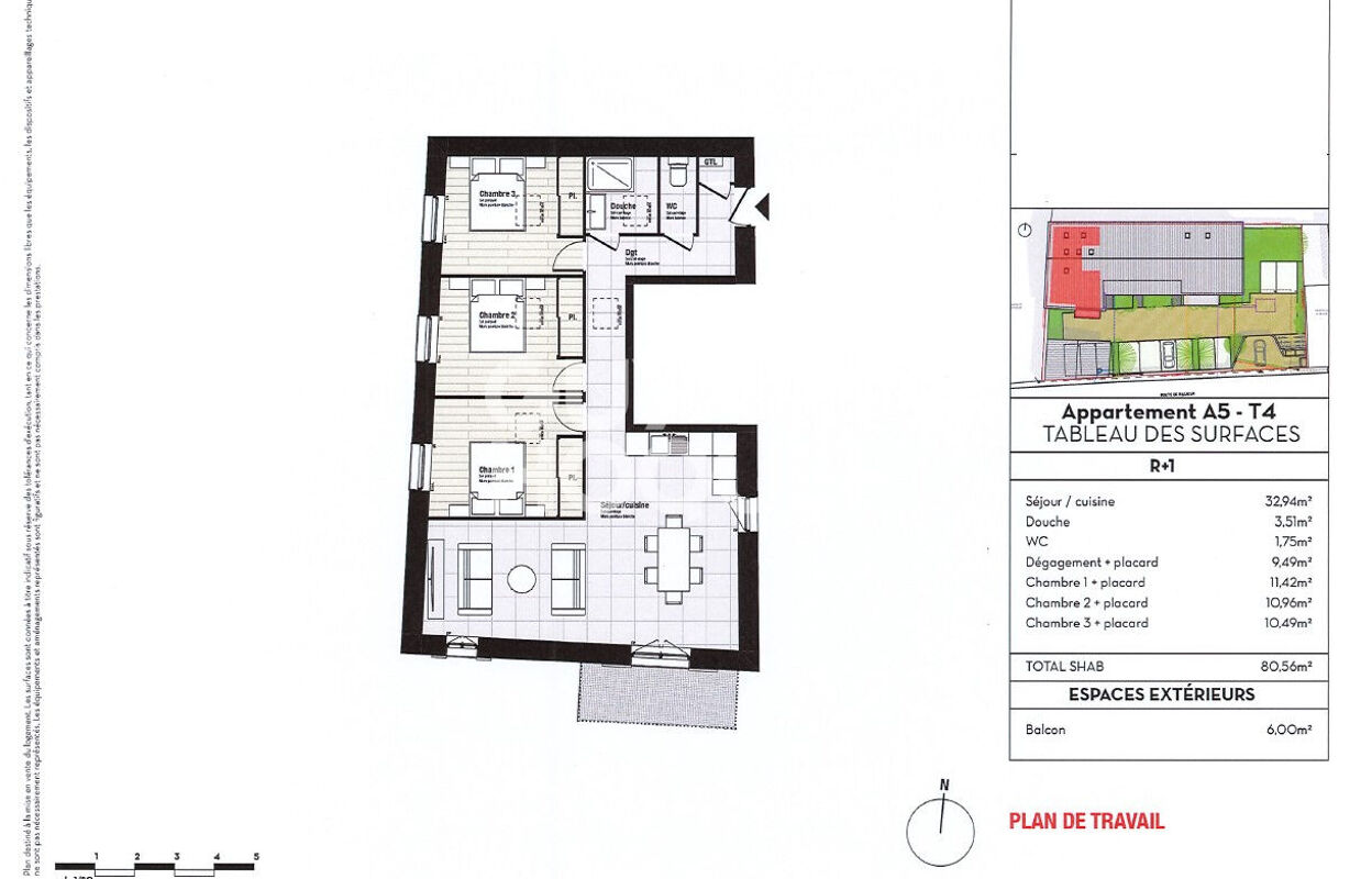 appartement 4 pièces 80 m2 à vendre à Miribel (01700)