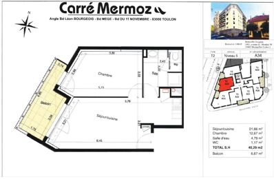 location appartement 675 € CC /mois à proximité de Saint-Mandrier-sur-Mer (83430)