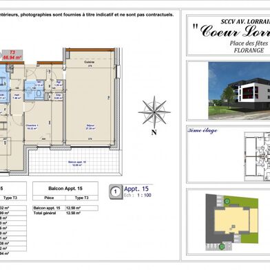 Appartement 3 pièces 245000 €