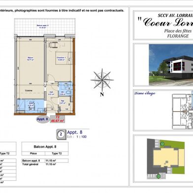 Appartement 2 pièces 172000 €