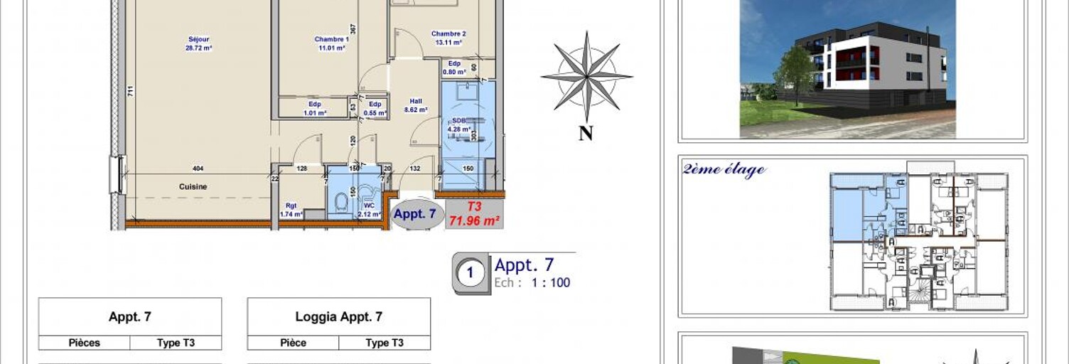 Appartement 3 Pièces 71 m² à vendre à Florange (57190)