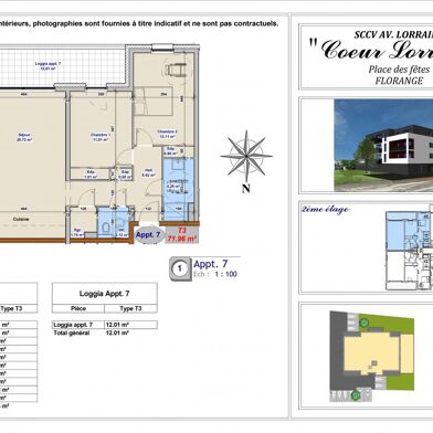 Appartement 3 pièces 249000 €