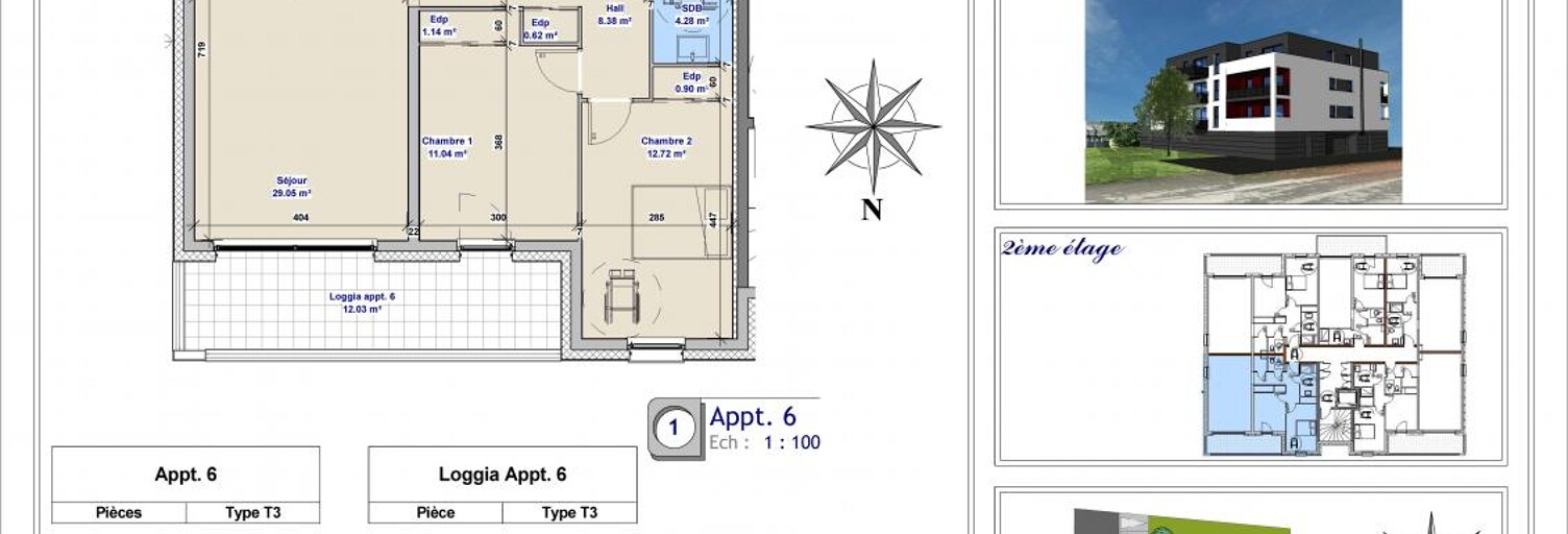 Appartement 3 Pièces 71 m² à vendre à Florange (57190)