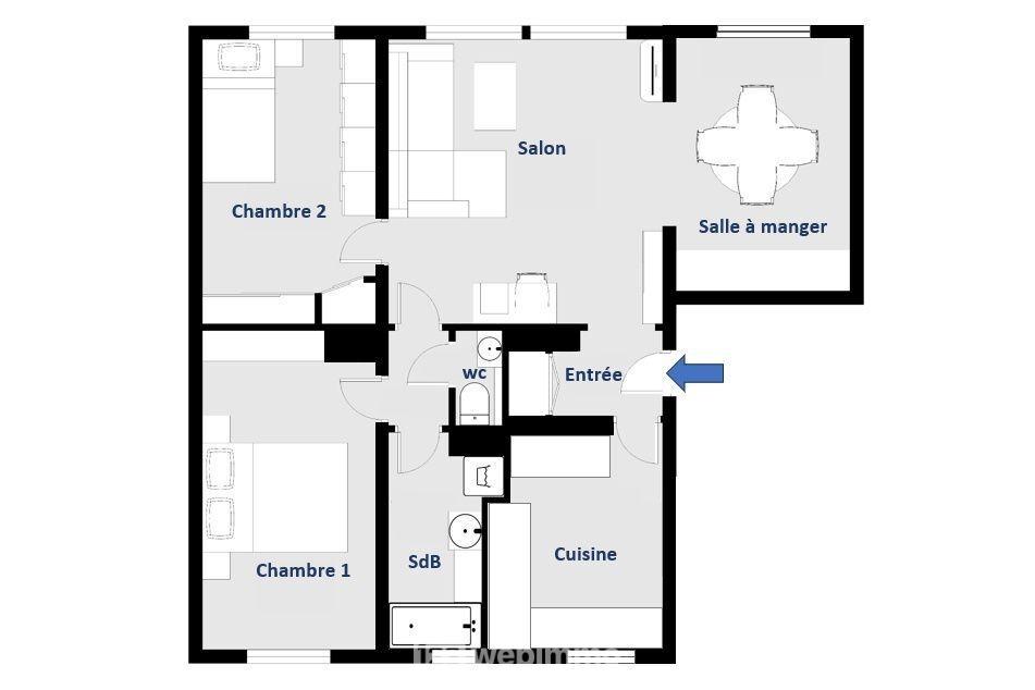 Appartement - 61m² - Aubervilliers