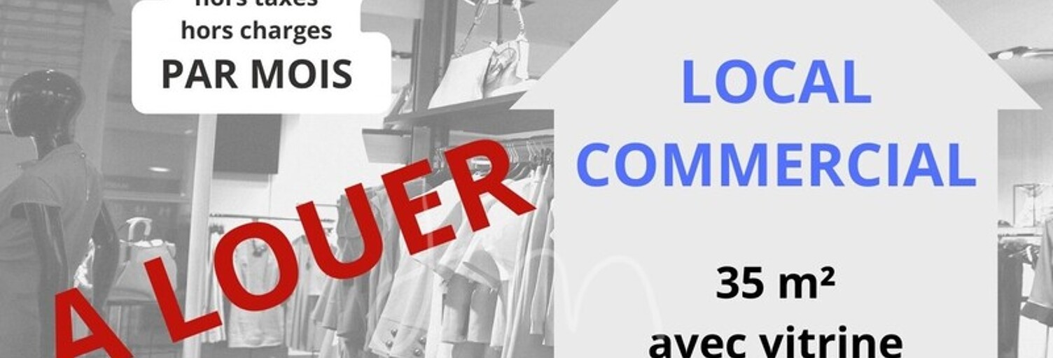 Commerce  35 m² à louer à Romans-sur-Isère (26100)