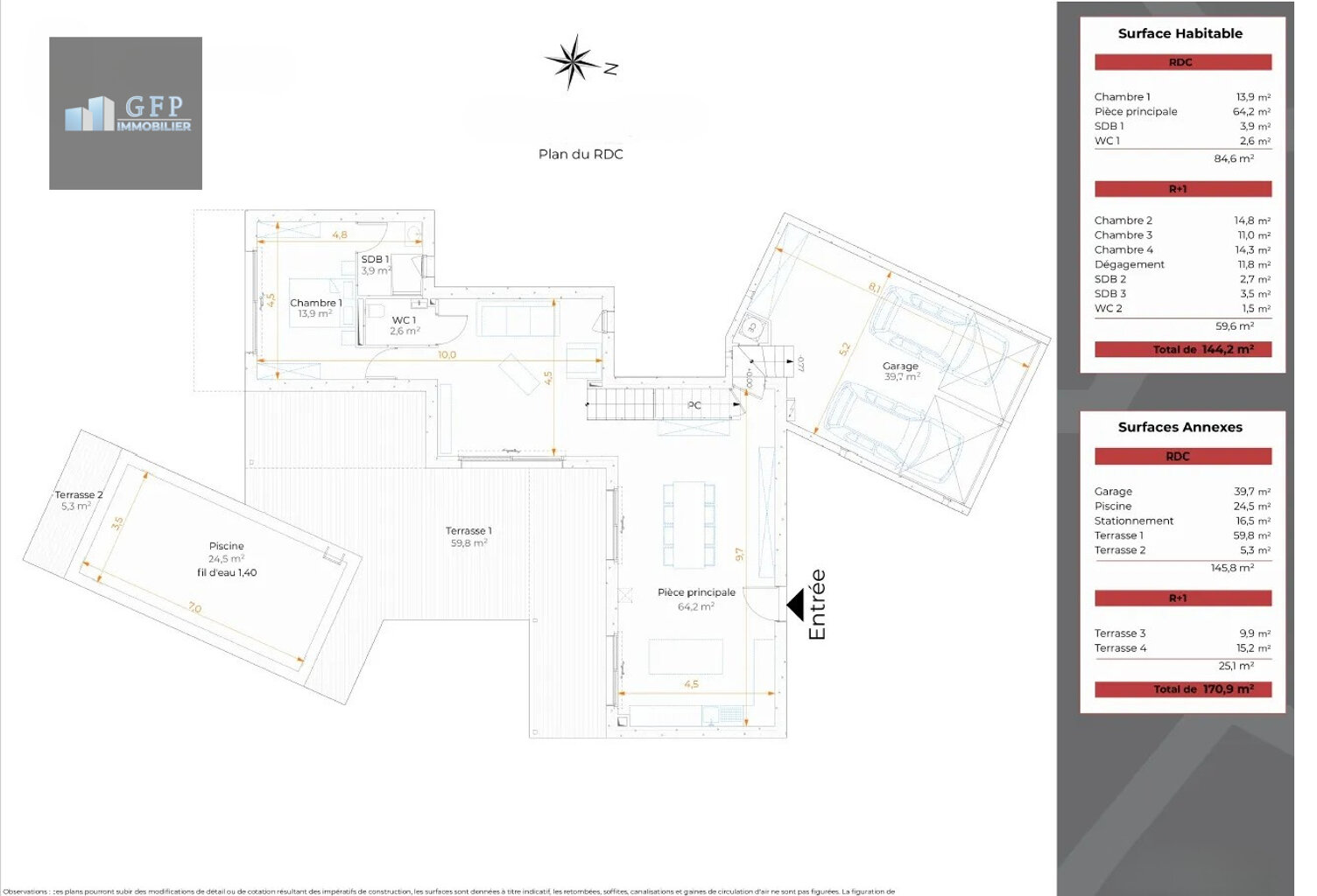 LE LAVANDOU - LA FOSSETTE - Maison de 144,2 m2 avec piscine — photo 1