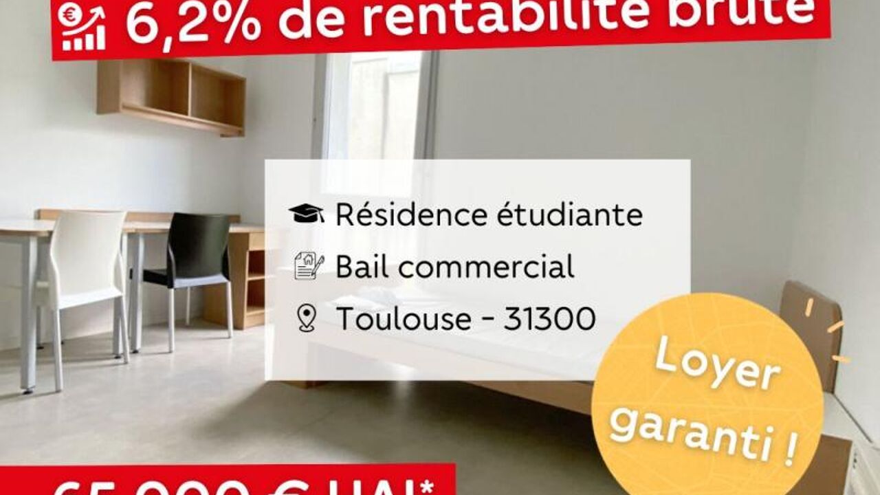 appartement 1 pièces 20 m2 à vendre à Toulouse (31300)