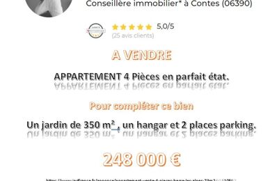 vente appartement 248 000 € à proximité de Moulinet (06380)