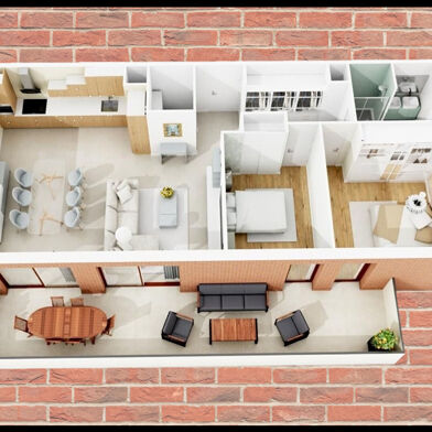 Appartement 3 pièces 73 m²