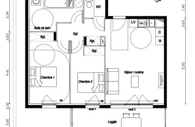 appartement 3 pièces 62 m2 à vendre à Vias (34450)