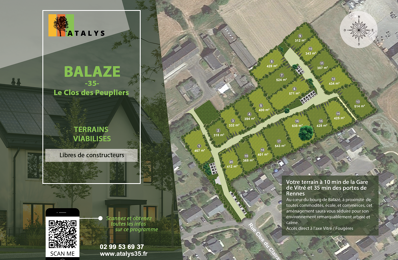 construire terrain 45 300 € à proximité de Balazé (35500)