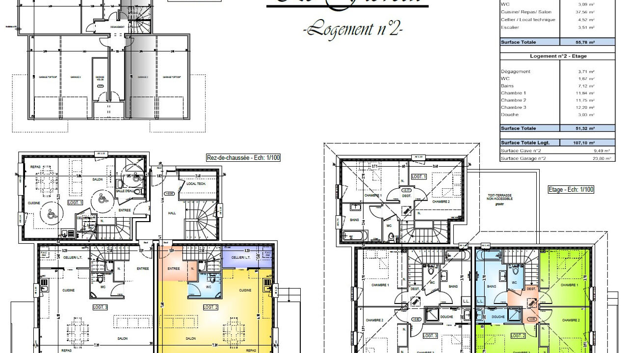 appartement 4 pièces 107 m2 à vendre à Lovagny (74330)