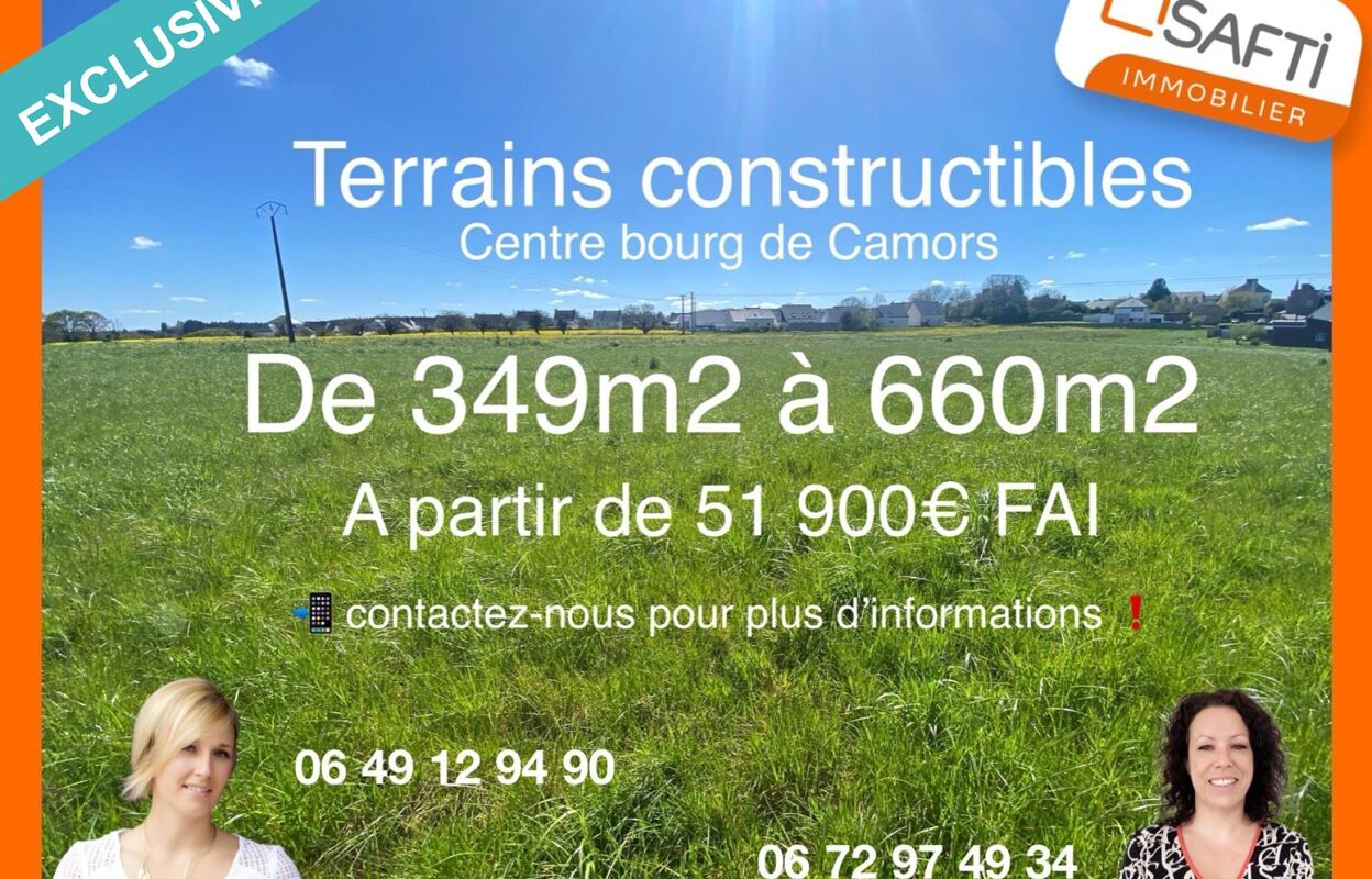 terrain  pièces 407 m2 à vendre à Camors (56330)