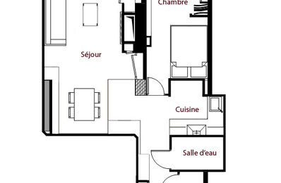 appartement 2 pièces 39 m2 à louer à Villeurbanne (69100)