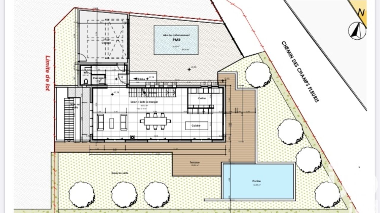 terrain  pièces 650 m2 à vendre à Morancé (69480)