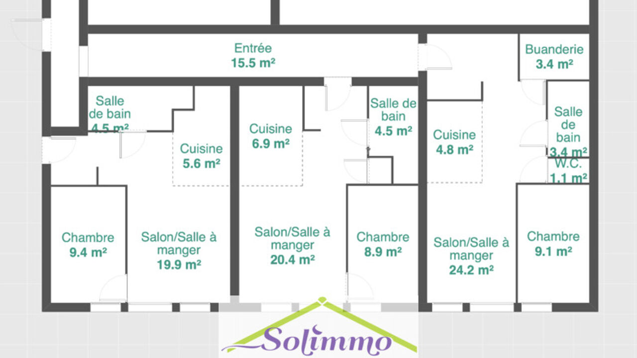 immeuble  pièces 175 m2 à vendre à Les Abrets en Dauphiné (38490)