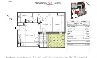 Appartement 2 Pièces 66 m² à vendre à Geneston (44140)