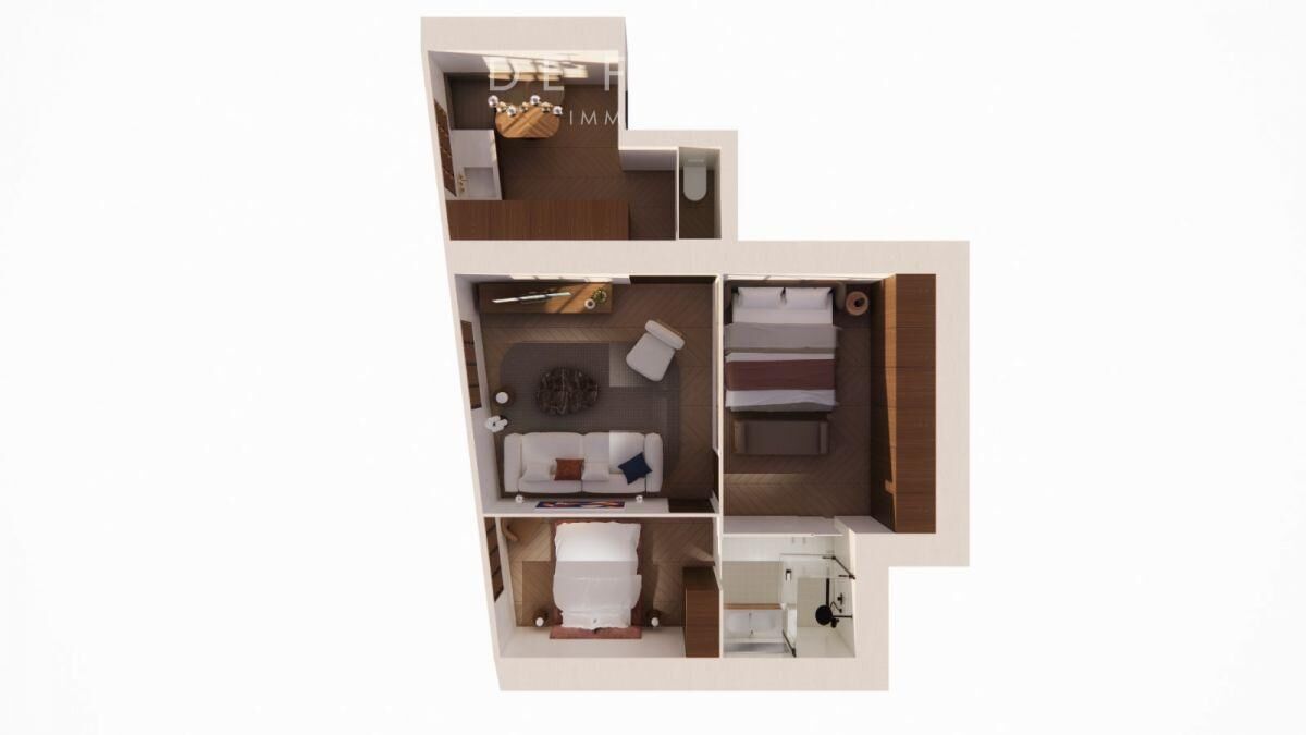 Appartement 2 pièce(s) 39 m²à vendre Paris-10e-arrondissement