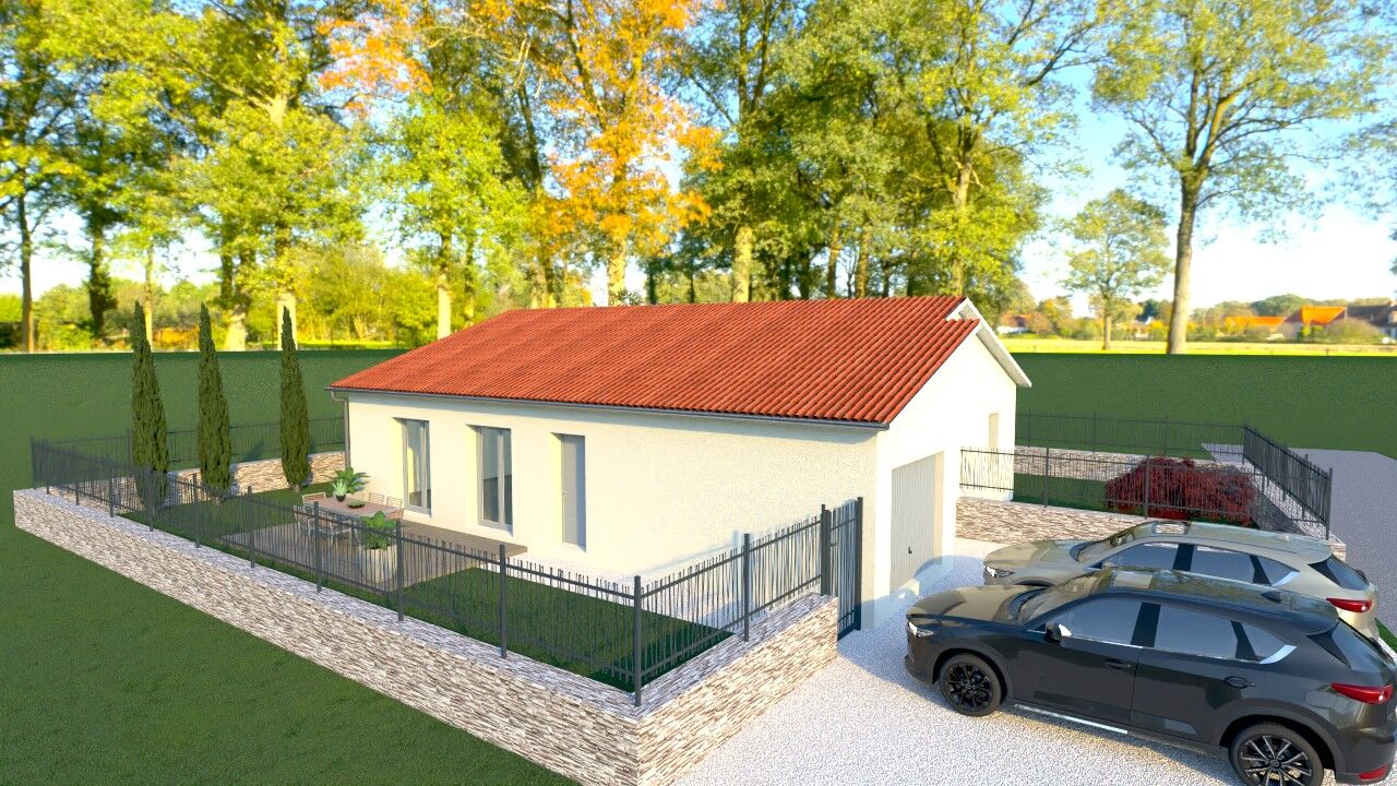 maison 90 m2 à construire à Saint-Trivier-sur-Moignans (01990)