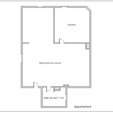 Appartement 2 pièces 22 m²