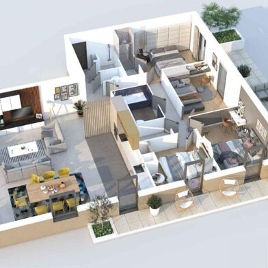 Appartement 5 pièces 132 m²