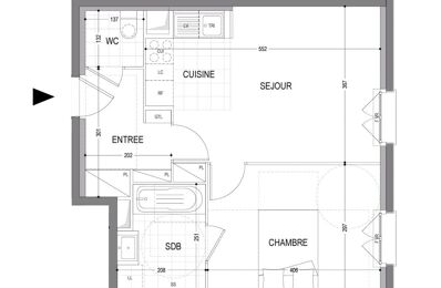 vente appartement 268 000 € à proximité de Le Coudray-Montceaux (91830)