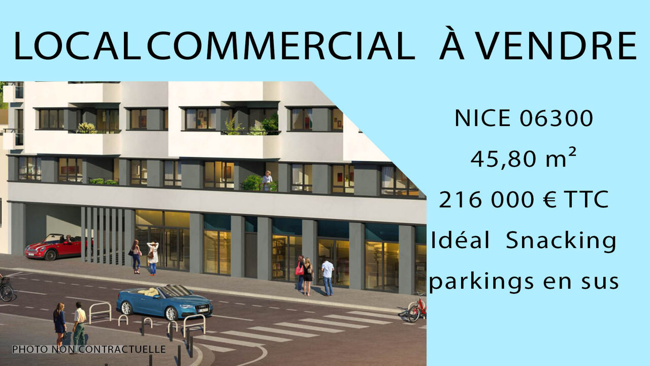 commerce  pièces 45 m2 à vendre à Nice (06300)