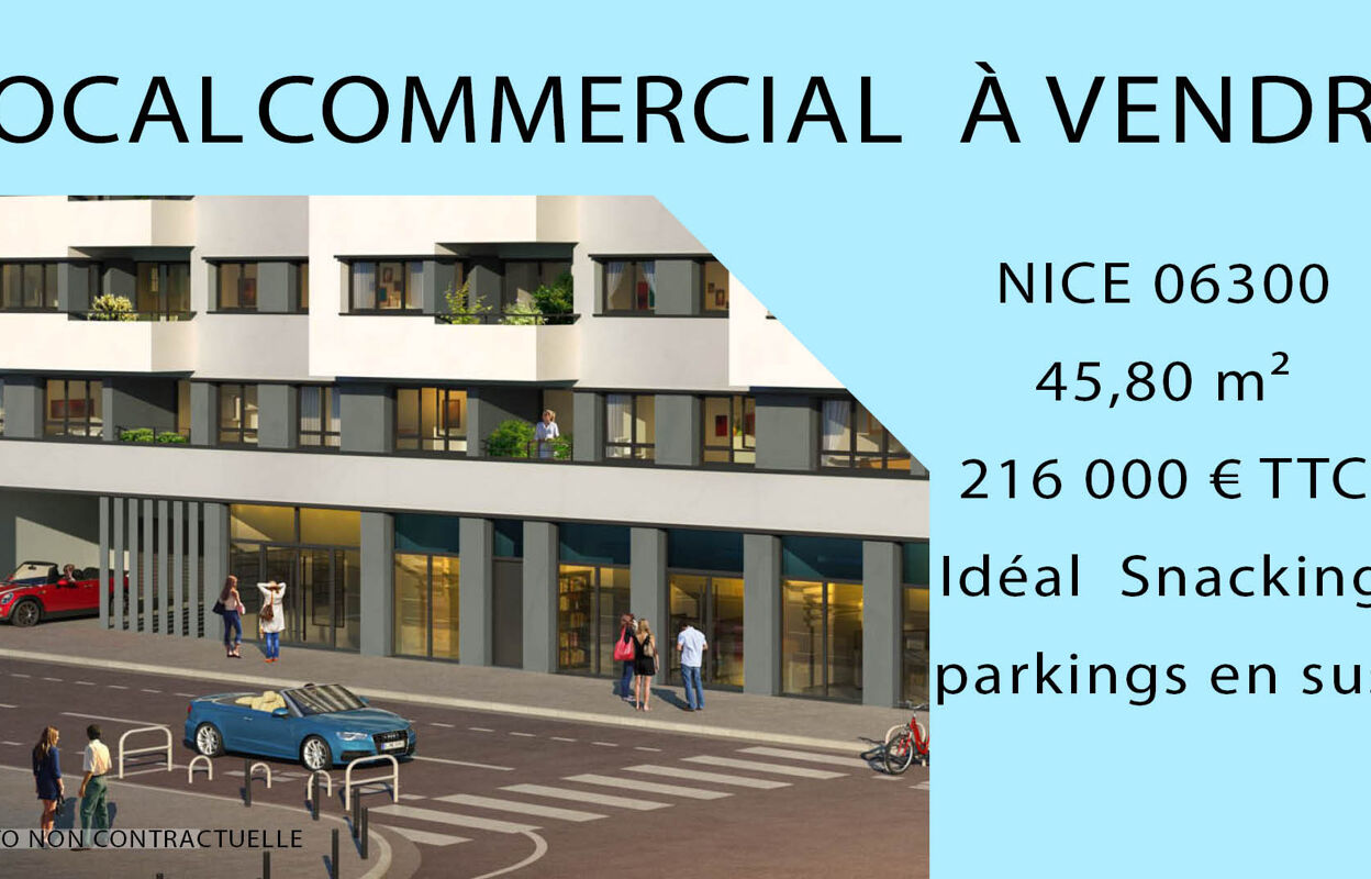 commerce  pièces 45 m2 à vendre à Nice (06300)