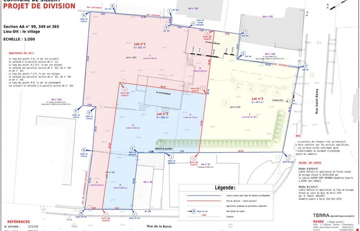 terrain  pièces 586 m2 à vendre à Reims (51100)